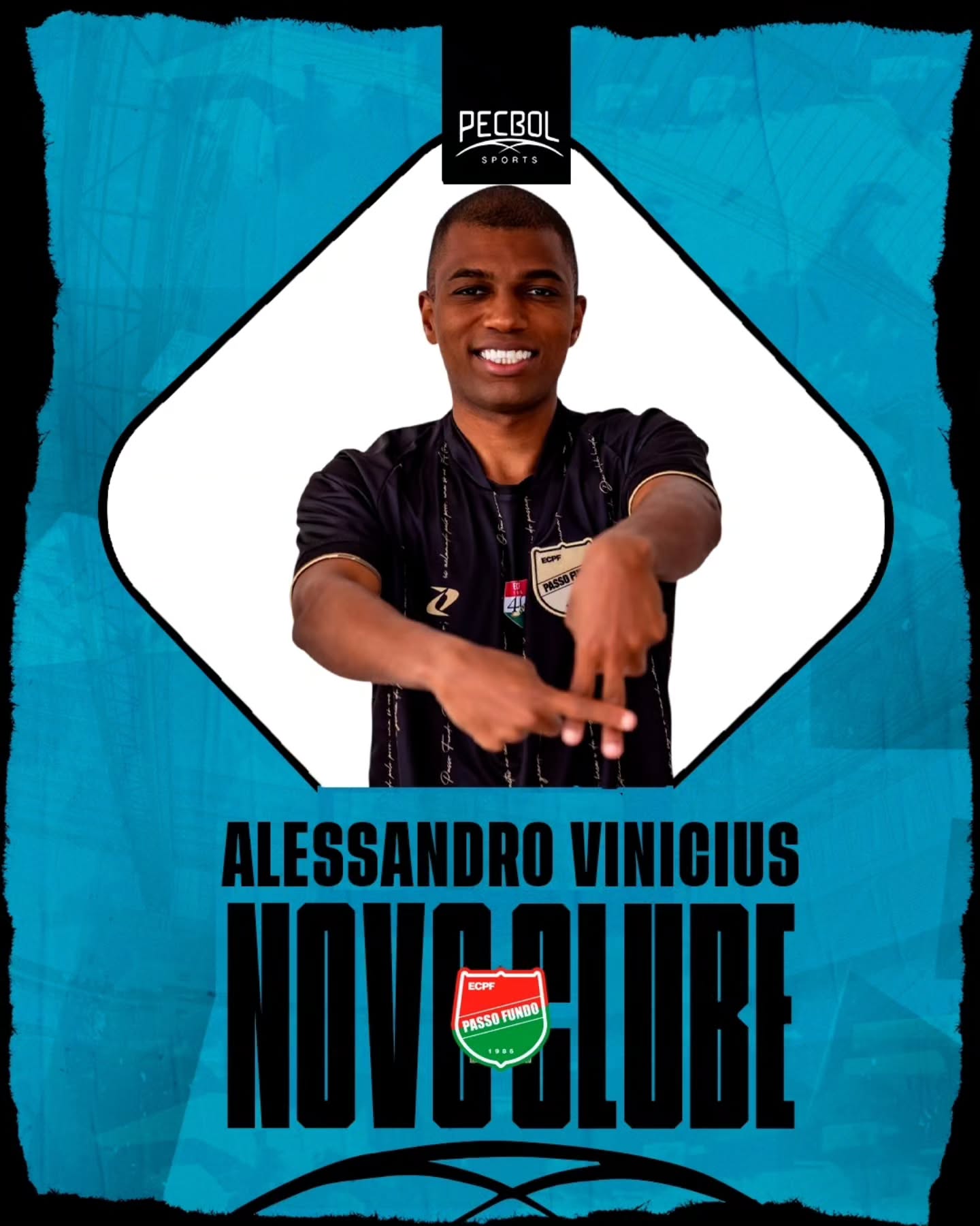 Tem mais craque de casa nova! Nosso atleta @a.vinicius99 agora é @oficialecpf . Jogador chegou para ajudar o clube gaúcho na disputa pela divisão de acesso do estado! Sucesso neste novo desafio! Pra cima Alessandro Vinicius 🔴🟢🔝 . . #pecbolsports